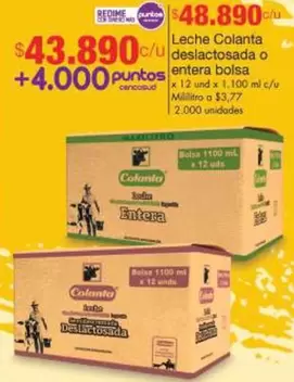 Colanta - Leche deslactosada o entera