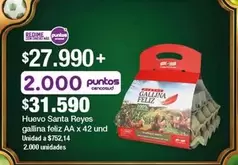 Santa Reyes - Huevo gallina feliz AA x 42 und