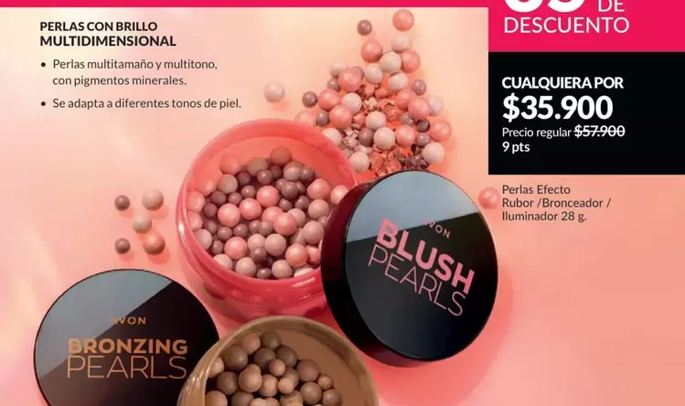 Avon - Blush Pearls, Bronzing Pearls