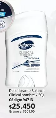 Balance - Clinical hombre x 50g