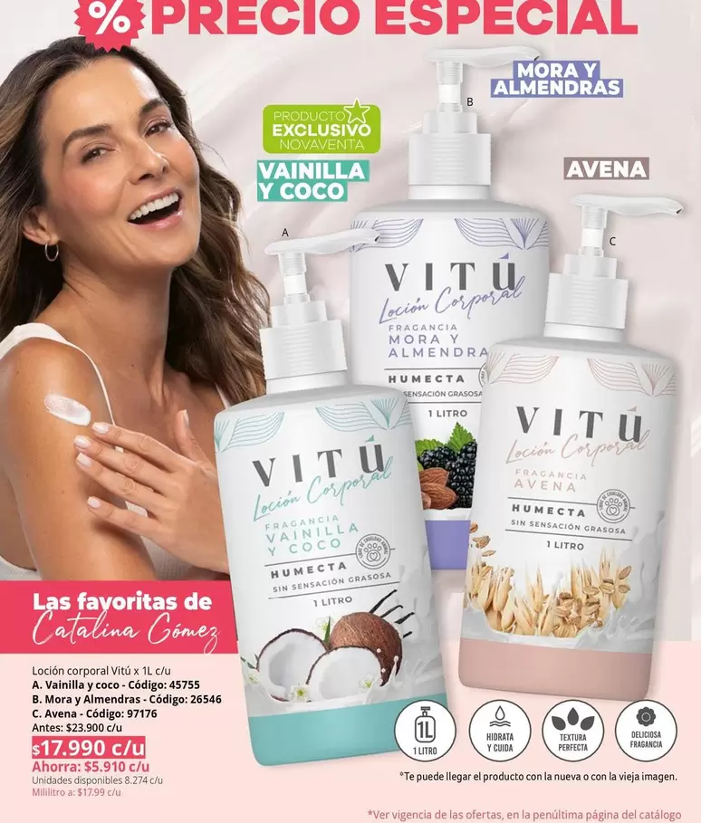 Vitú - MORA Y ALMENDRAS, VAINILLA Y COCO, AVENA
