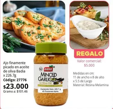 Badia - Ajo finamente picado en aceite de oliva