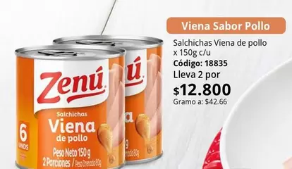 Zenú - Viena Sabor Pollo