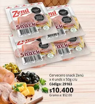 Zenú - Cervecero snack