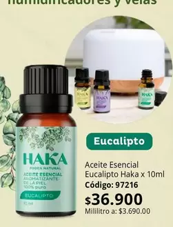 Piel - Aceite Esencial Eucalipto x 10ml 97216