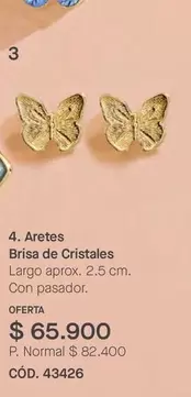 brisa - Aretes Brisa de Cristales