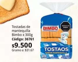 Bimbo - Tostadas de mantequilla