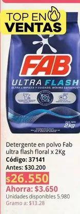 Fab - ultra flash floral x 2Kg Código: 37141