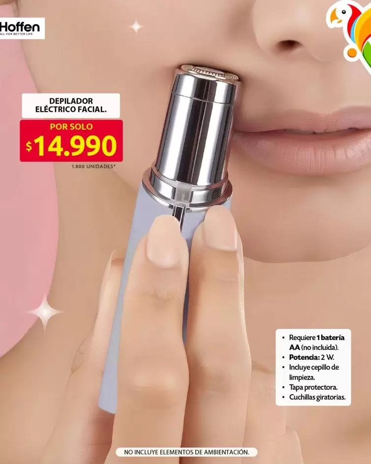 Hoffen - DEPILADOR ELÉCTRICO FACIAL