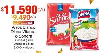 Diana - Arroz blanco  Vitamor o Sonora