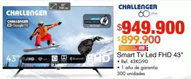 Challenger - Smart Tv Led FHD 43"