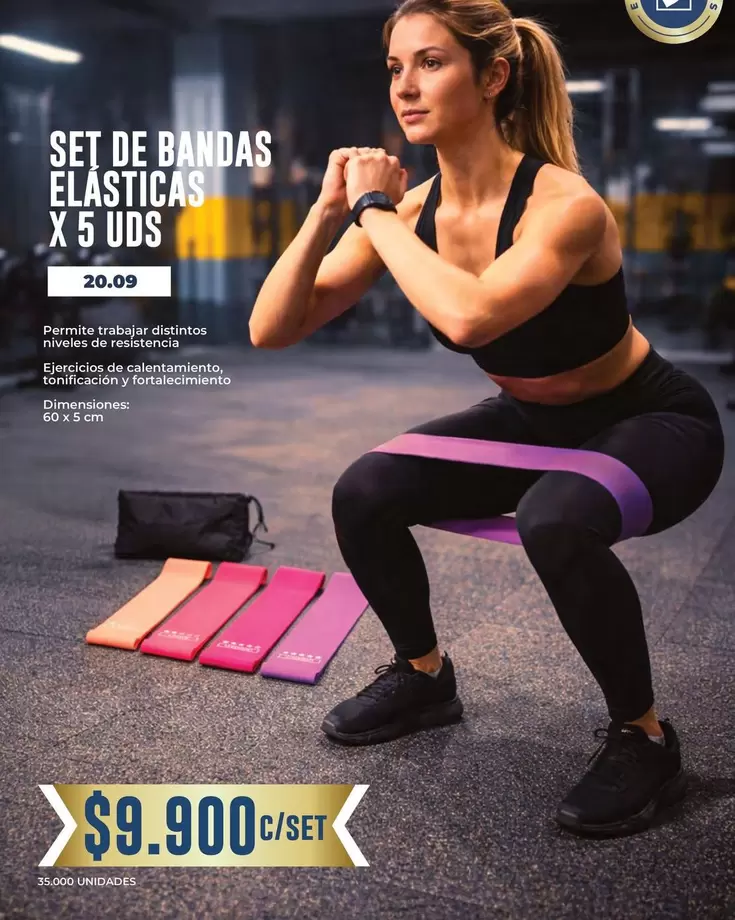 SET DE BANDAS ELÁSTICAS X 5 UDS