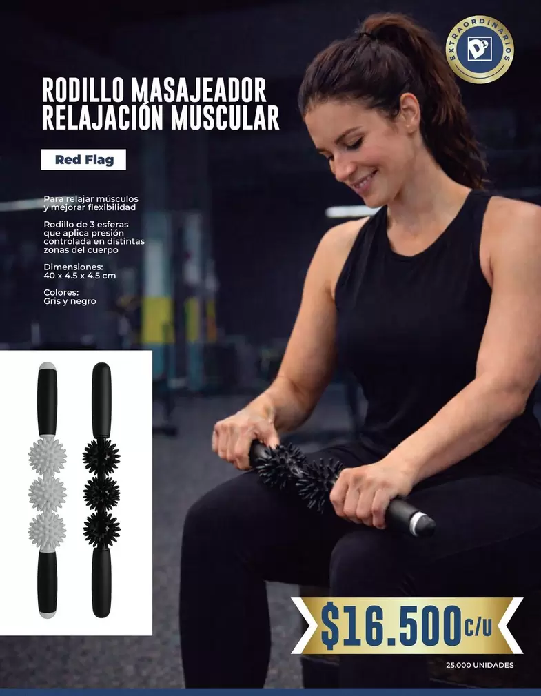 RODILLO MASAJEADOR RELAJACIÓN MUSCULAR