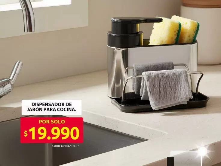 DISPENSADOR DE JABÓN PARA COCINA