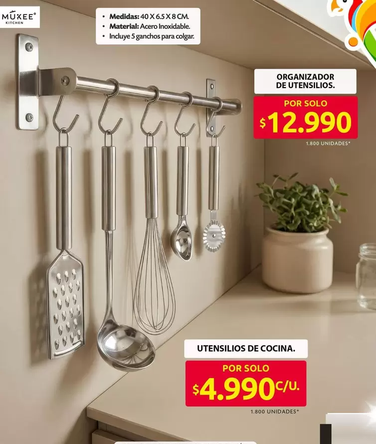 ORGANIZADOR DE UTENSILIOS