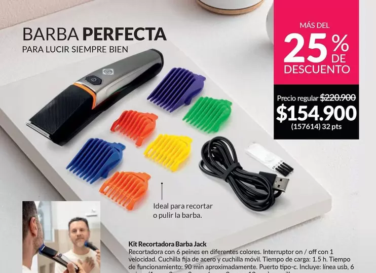 Kit Recortadora Barba Jack