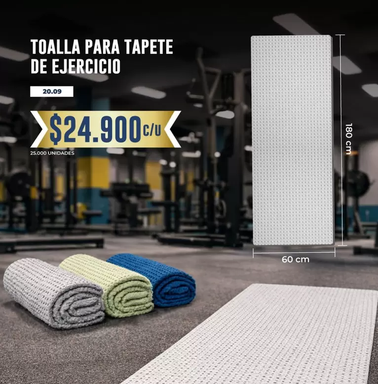 TOALLA PARA TAPETE DE EJERCICIO