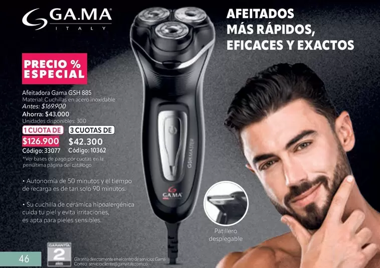 GA.MA - Afeitadora Gama GSH 88