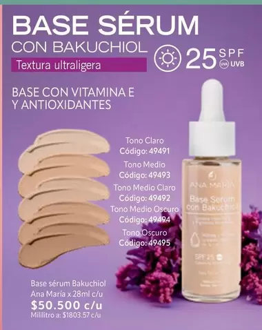 Ana María - Base Sérum con Bakuchiol
