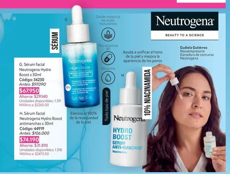 Neutrogena - Sérum Facial Hydro Boost