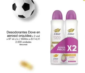 Dove - Desodorantes en aerosol