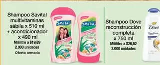 Savital - Shampoo multivitaminas sábila + acondicionador