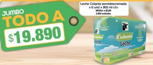 Colanta - Leche semidescremada