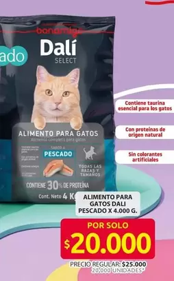 Alimento para gatos DALI PESCADO
