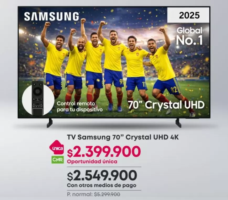 Samsung - 70" Crystal UHD 4K