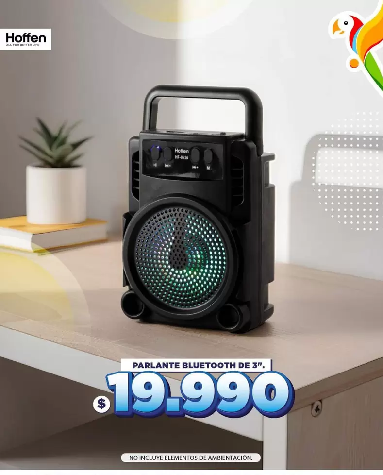 Hoffen - PARLANTE BLUETOOTH DE 3"