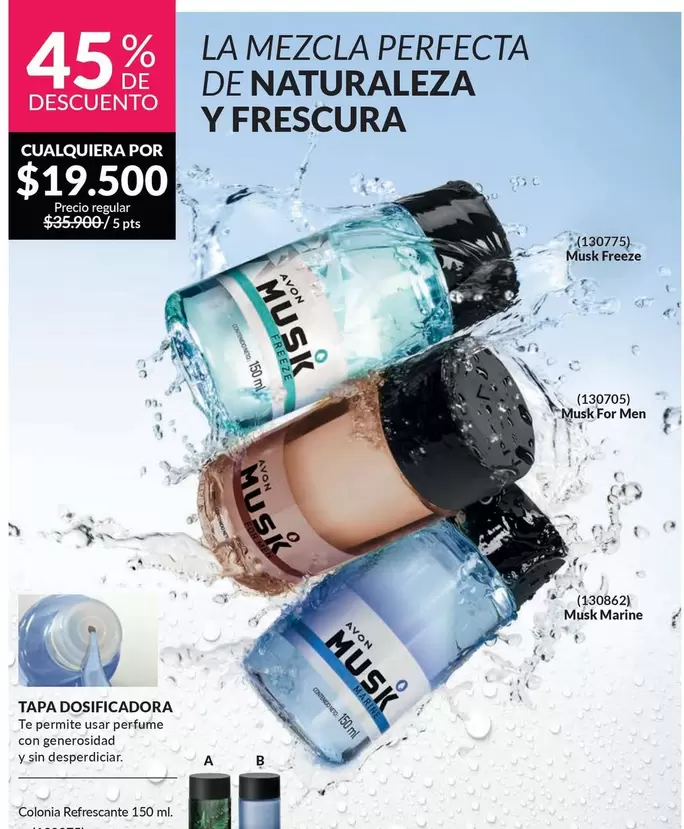 Avon - Musk Freeze, Musk For Men, Musk Marine