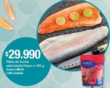 Pesco - Filete de trucha salmonada