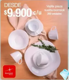 Vajilla pieza suelta