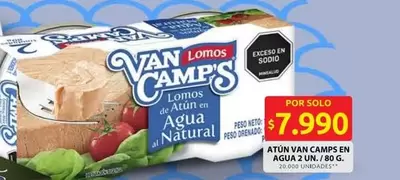 Van Camps - Lomos de Atún en Agua Natural
