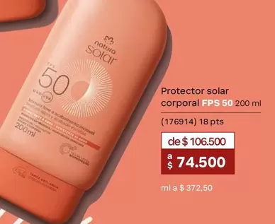 Natura - Protector solar corporal FPS 50