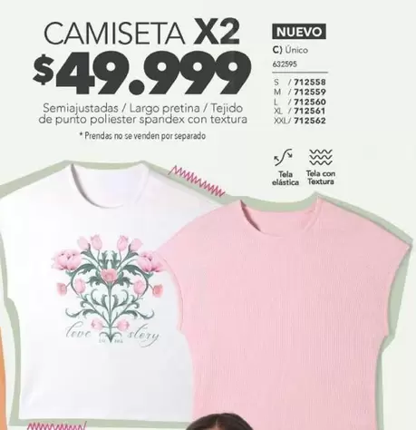 Textura - CAMISETA X2