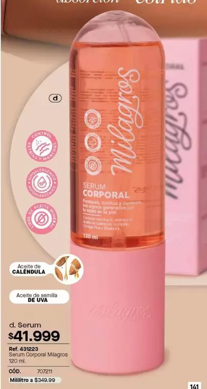 Control - Serum Corporal Milagros