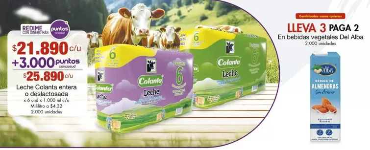 Colanta - Leche  entera o deslactosada