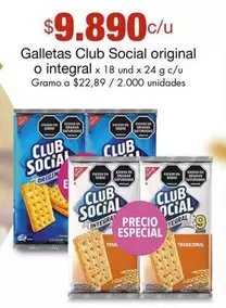 Club Social - Galletas  original o integral