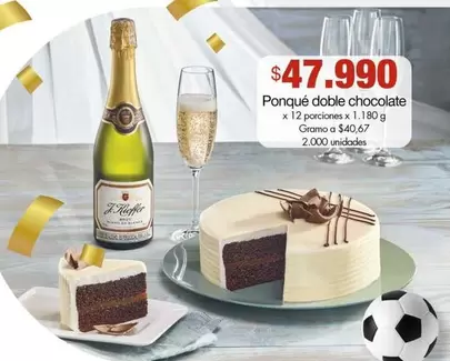 Ponqué doble chocolate