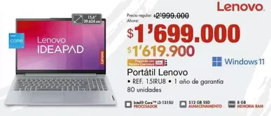 Lenovo - Portátil Ideapad