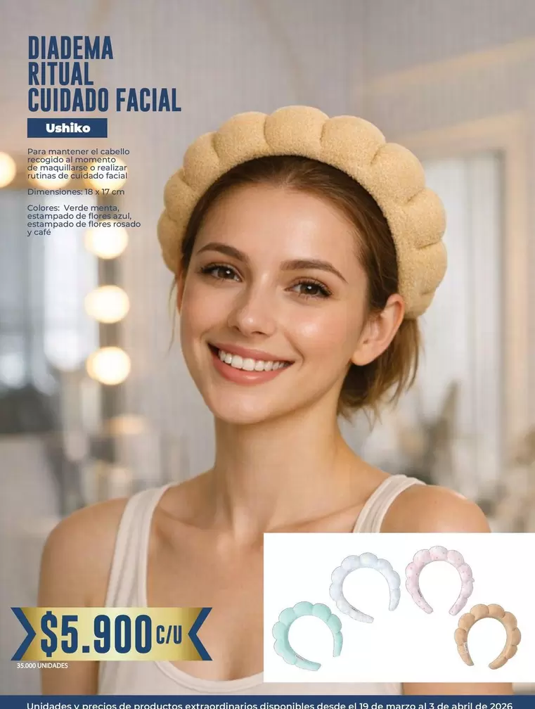 DIADEMA RITUAL CUIDADO FACIAL