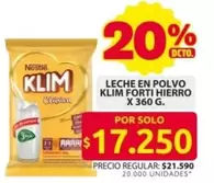 Klim - LECHE EN POLVO KLIM FORTI HIERR