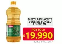 Sonelo - MEZCLA DE ACEITE VEGETAL