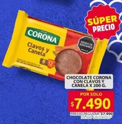 Corona - CHOCOLATE CON CLAVOS Y CANELA