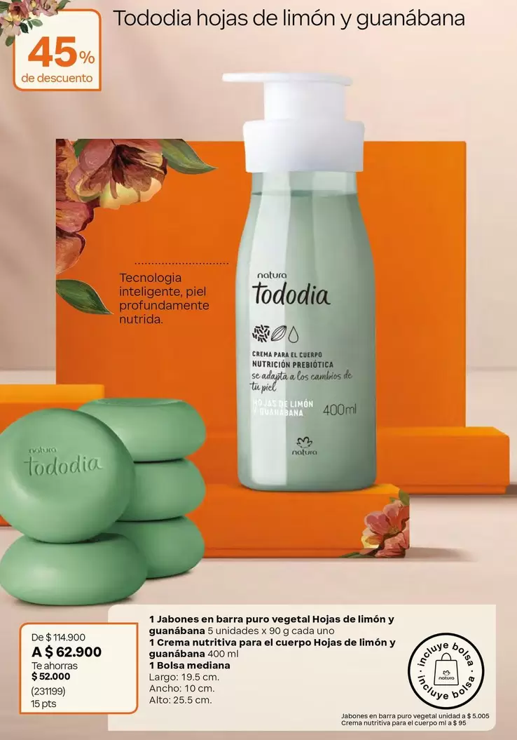 Natura - Hojas de limón y guanábana