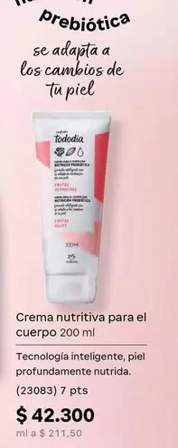 Natura - Crema nutritiva para el cuerpo 200 ml