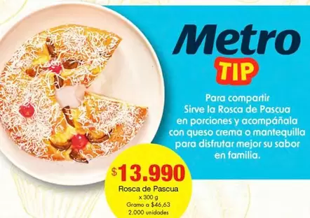 Metro - Rosca de Pascua