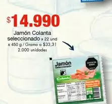 Colanta - Jamón seleccionado