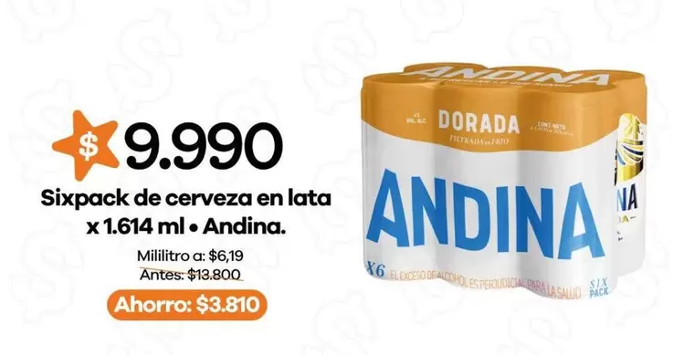 Andina - Sixpack de cerveza en lata
